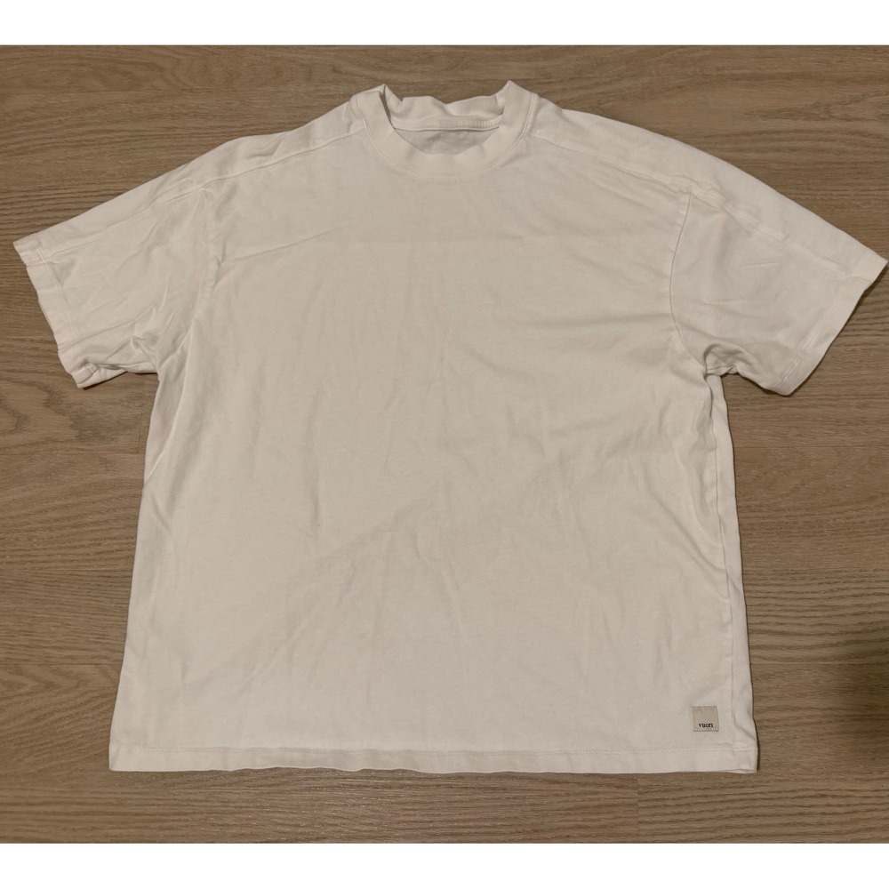Vuori Heavyweight Oversized Cotton Short Sleeve Shirt Womens S White Athleisure